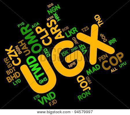 Ugx Currency Indicates Forex Trading And Banknote