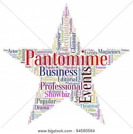 Pantomime Star Represents Stage Theaters And Dramas