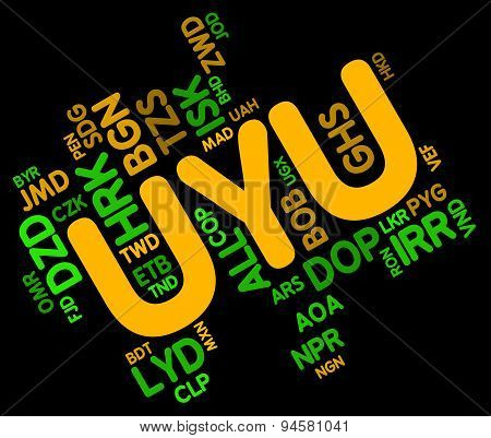 Uyu Currency Means Uruguay Peso And Forex