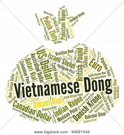 Vietnamese Dong Means Foreign Exchange And Banknotes