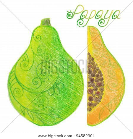 Sketchy Papaya