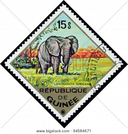 Vintage  Postage Stamp. Elephant To Africa.