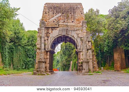 Porta San Sebastiano In Rome.