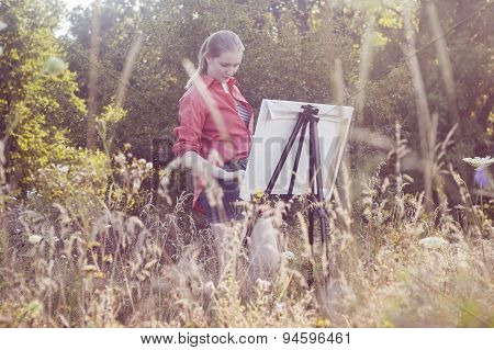 Artist On The Plain Air