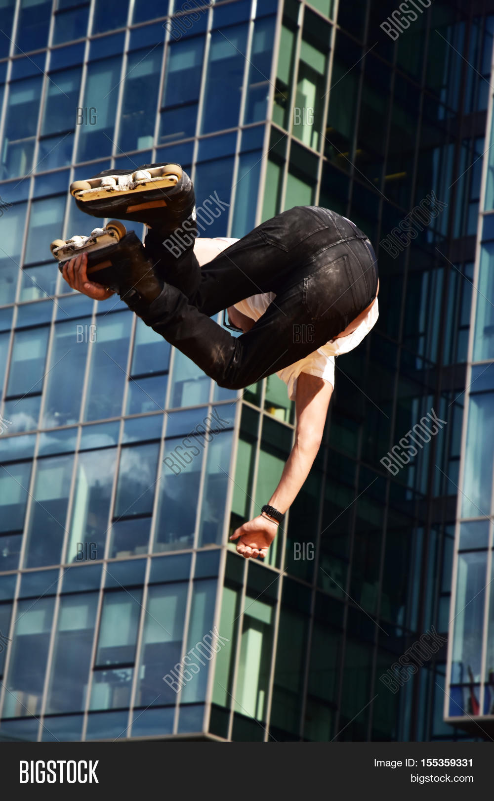 Rollerblade Jump Trick Image & Photo (Free Trial) Bigstock