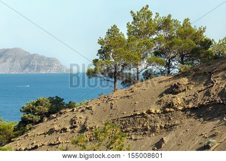 Southern coast of Crimea. View of the Bay in the area of Sudak
