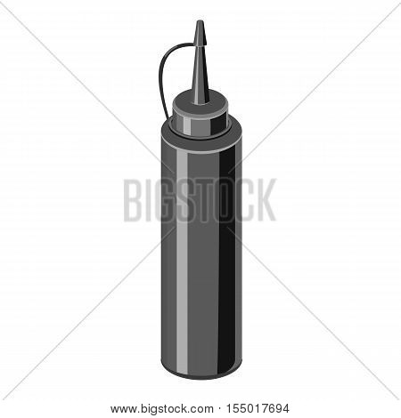 Packaging for ketchup icon. Gray monochrome illustration of packaging for ketchup vector icon for web