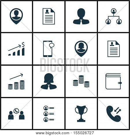 Set Of Management Icons On Tournament, Female Application And Wallet Topics. Editable Vector Illustr
