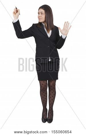 Young Businesswoman Writing