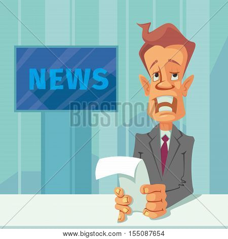 Anchorman with the release of breaking news
