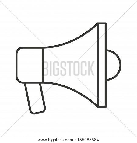megaphone anouncement isolated icon vector illustration design