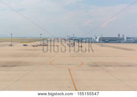 AICHI JAPAN - JUNE 26 2016: Chubu Centrair International Airport in Japan Chubu Centrair International Airport is the main international gateway for the Chubu region of Japan.