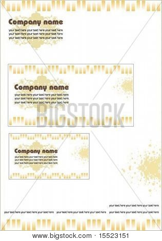 Вектор бизнес цветочные канцелярский набор 8. Чтобы увидеть аналогичные, пожалуйста, посетите мою галерею.