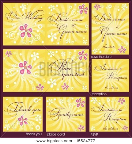 Wedding Reception card set 11. . To see similar, please VISIT MY GALLERY.

