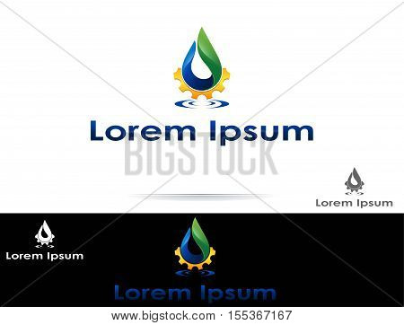Environmental protection icon/ business identity vector logo