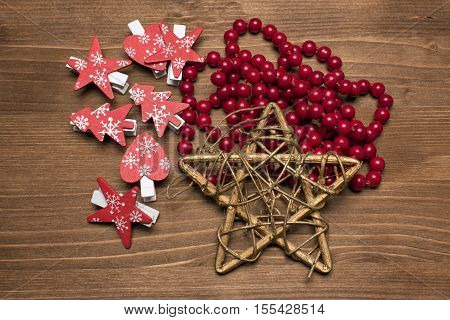 Christmas decorations and accessories for happy holiday