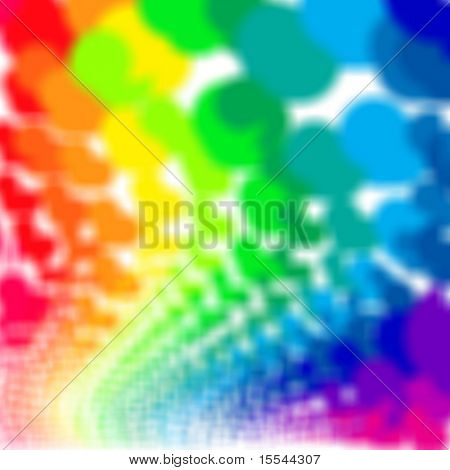 arco iris sobre un fondo de whight