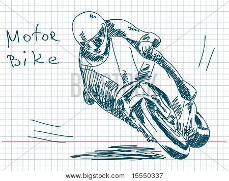 Hand drawn moto Vector