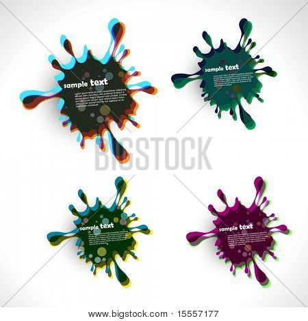 Ilustración de tinta splash vector diseño