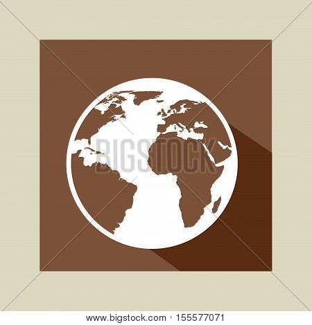 global communication world map icons graphic vector illustration eps 10