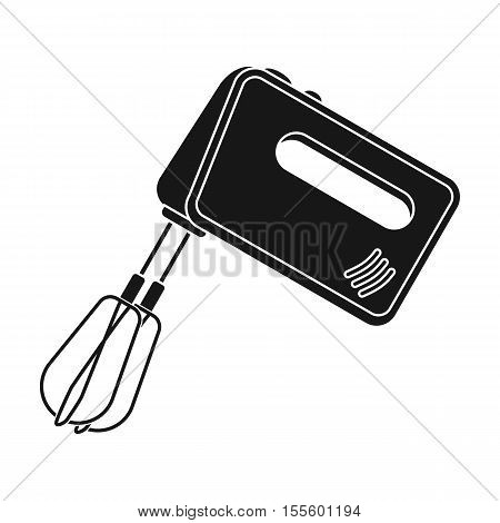Mixer icon in black style isolated on white background. Kitchen symbol vector illustration.