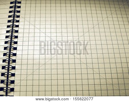 Vintage Looking Blank Notebook Page