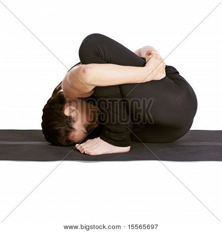 Yoga ejercitando Marichiasana