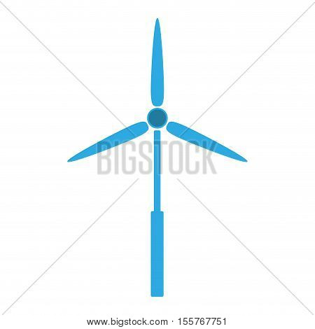 blue eolic energy wind over white background. vector illustration