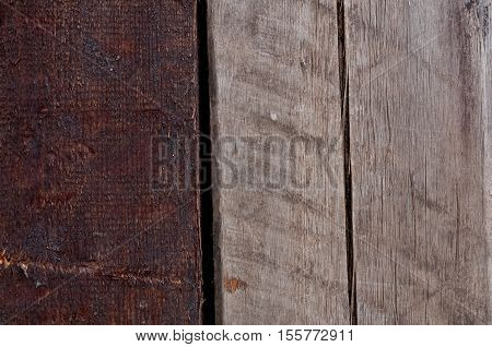 abstract background of old wood of two different colors