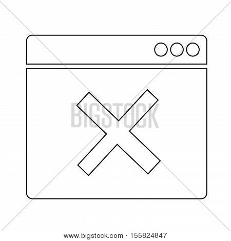 an images of delete window icon illustration idesign