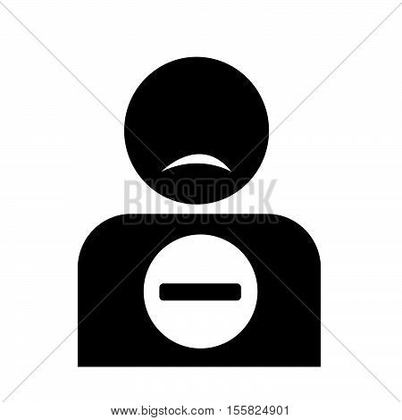 an images of delete friend icon illustration idesign
