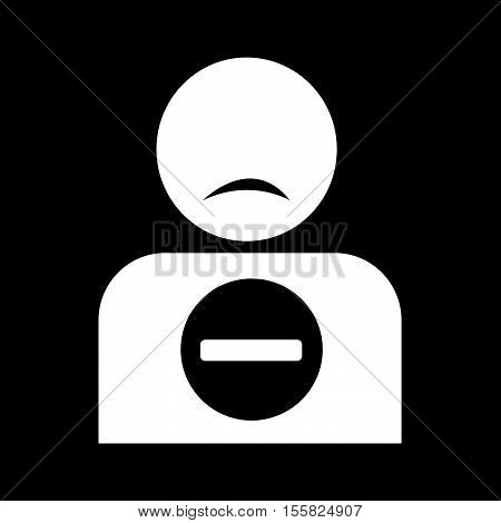 an images of delete friend icon illustration idesign