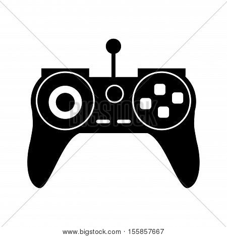 Videogame control icon. Game play leisure gaming and controller theme. Isolated design. Vector illustration