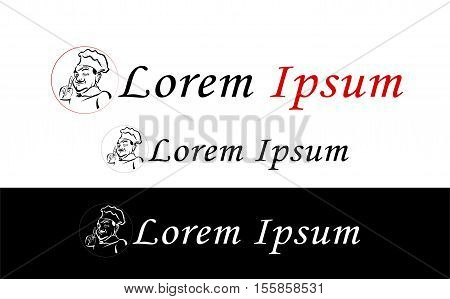 Chef icon business identity vector logo design