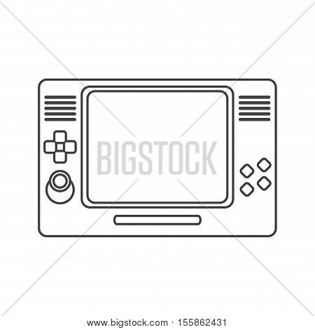 Videogame control icon. Game play leisure gaming and controller theme. Isolated design. Vector illustration