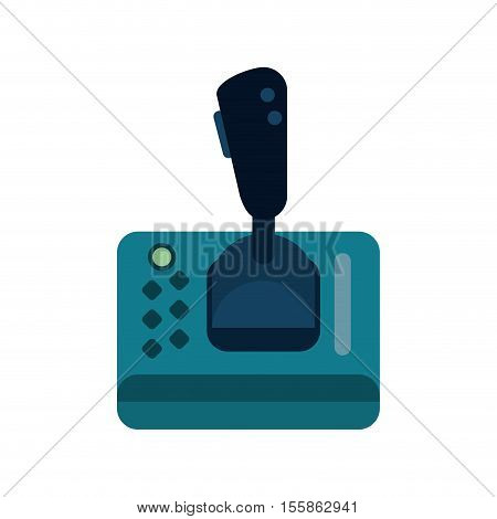 Videogame control icon. Game play leisure gaming and controller theme. Isolated design. Vector illustration
