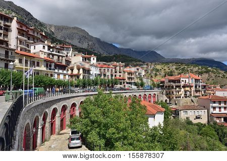 Arachova Village In Greece