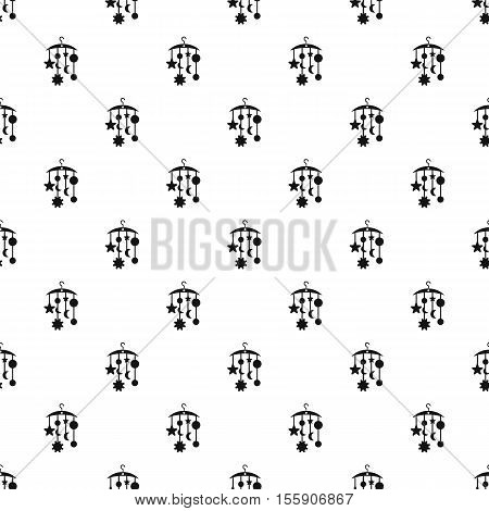 Baby bed carousel pattern. Simple illustration of baby bed carousel vector pattern for web