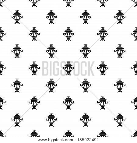 Samovar pattern. Simple illustration of samovar vector pattern for web