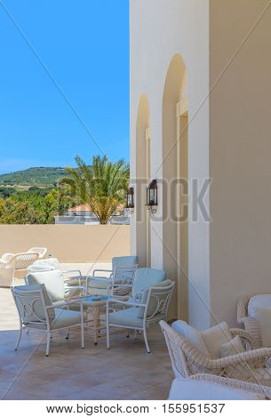 greek neoclassical architecture building with doric columns
