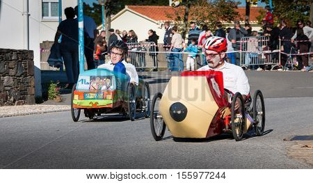 Drivers Pedal Car For A Traditional Race