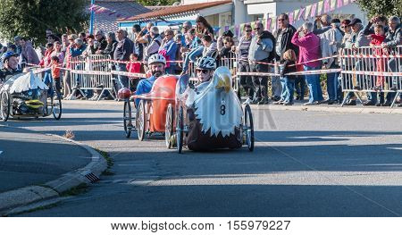 Drivers Pedal Car For A Traditional Race
