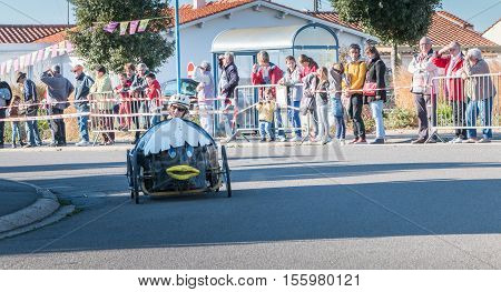 Drivers Pedal Car For A Traditional Race