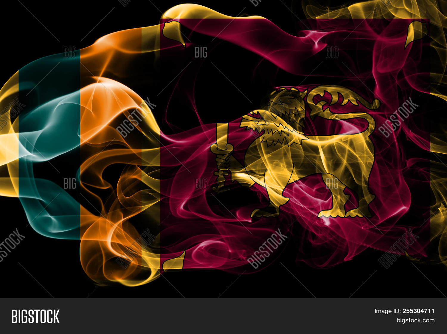 National Flag Sri Image Photo Free Trial Bigstock