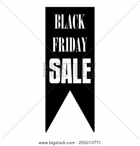 Black Fiday Sale Banner Icon. Simple Illustration Of Black Fiday Sale Banner Icon For Web