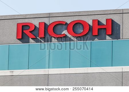 Indianapolis - Circa August 2018: Ricoh Usa Digital Business Services And Printing Solutions Locatio