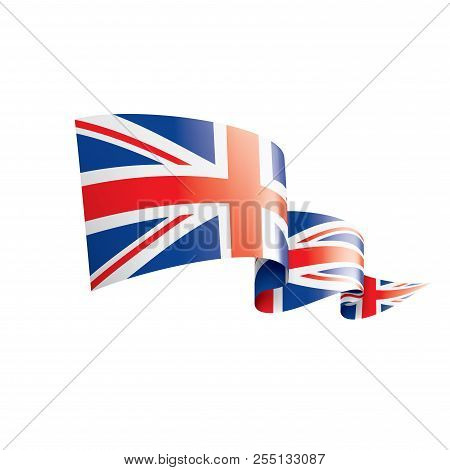 United Kingdom Flag, Vector Illustration On A White Background