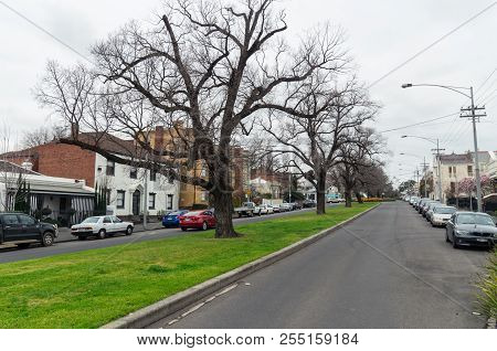 Melbourne, Australia - August 8, 2015: The Inner Suburb Of East Melbourne Is Known For Its Historic 