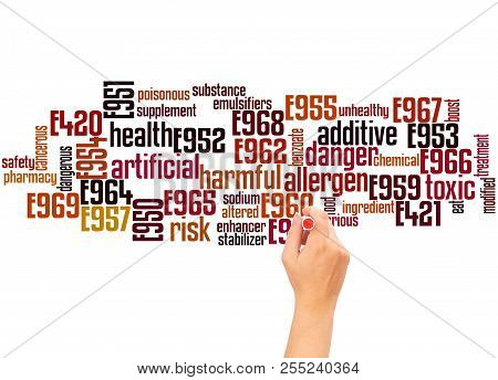 Sweeteners Word Cloud Hand Writing Concept