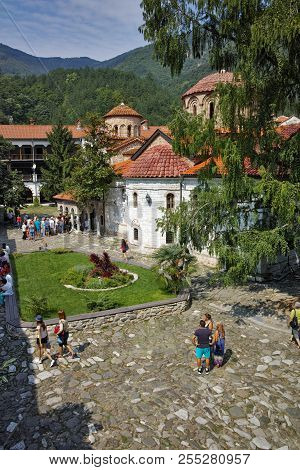 Bachkovo Monastery, Bulgaria - August 30, 2015:  Buildings In Medieval Bachkovo Monastery, Bulgaria